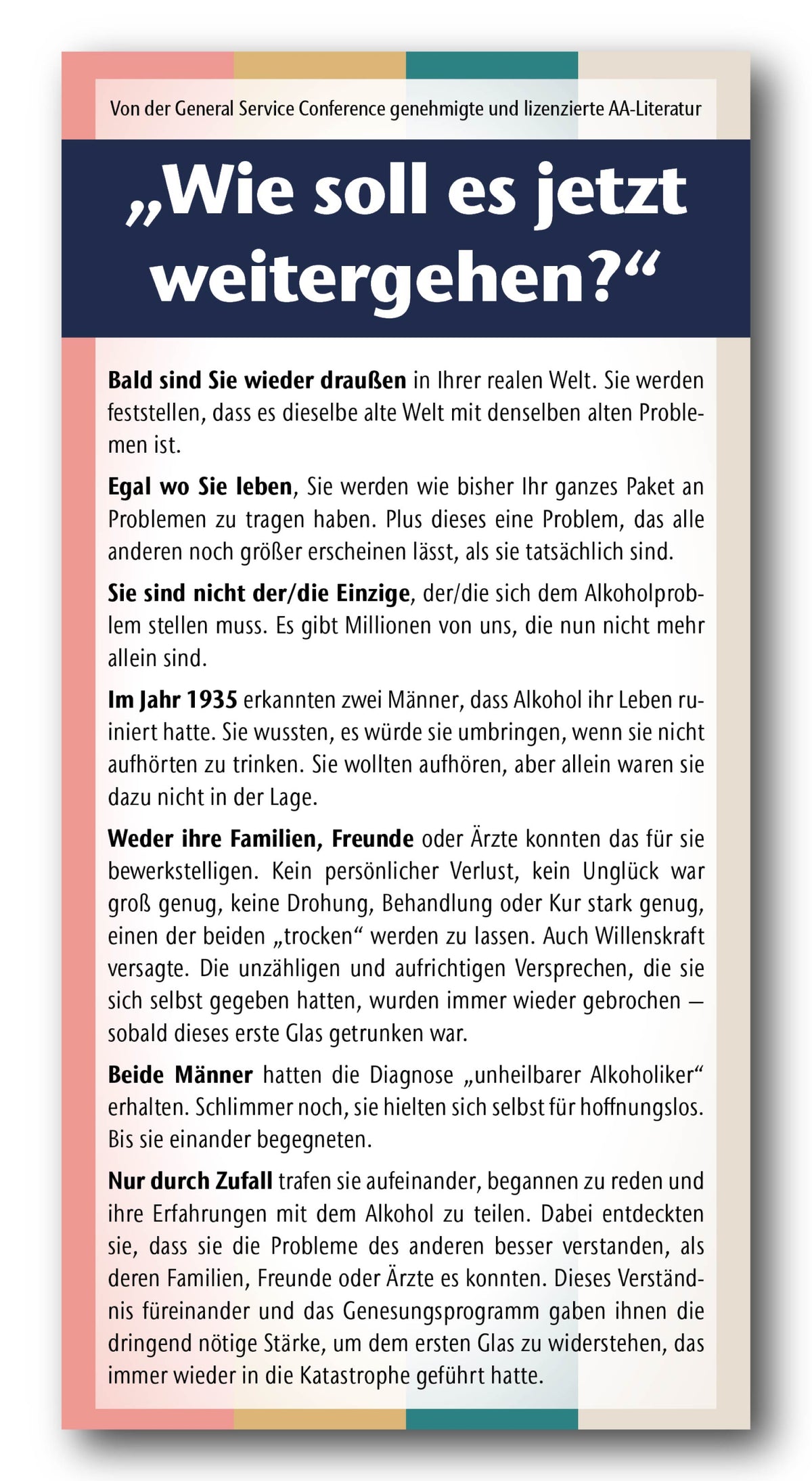 Wie soll es jetzt weitergehen?