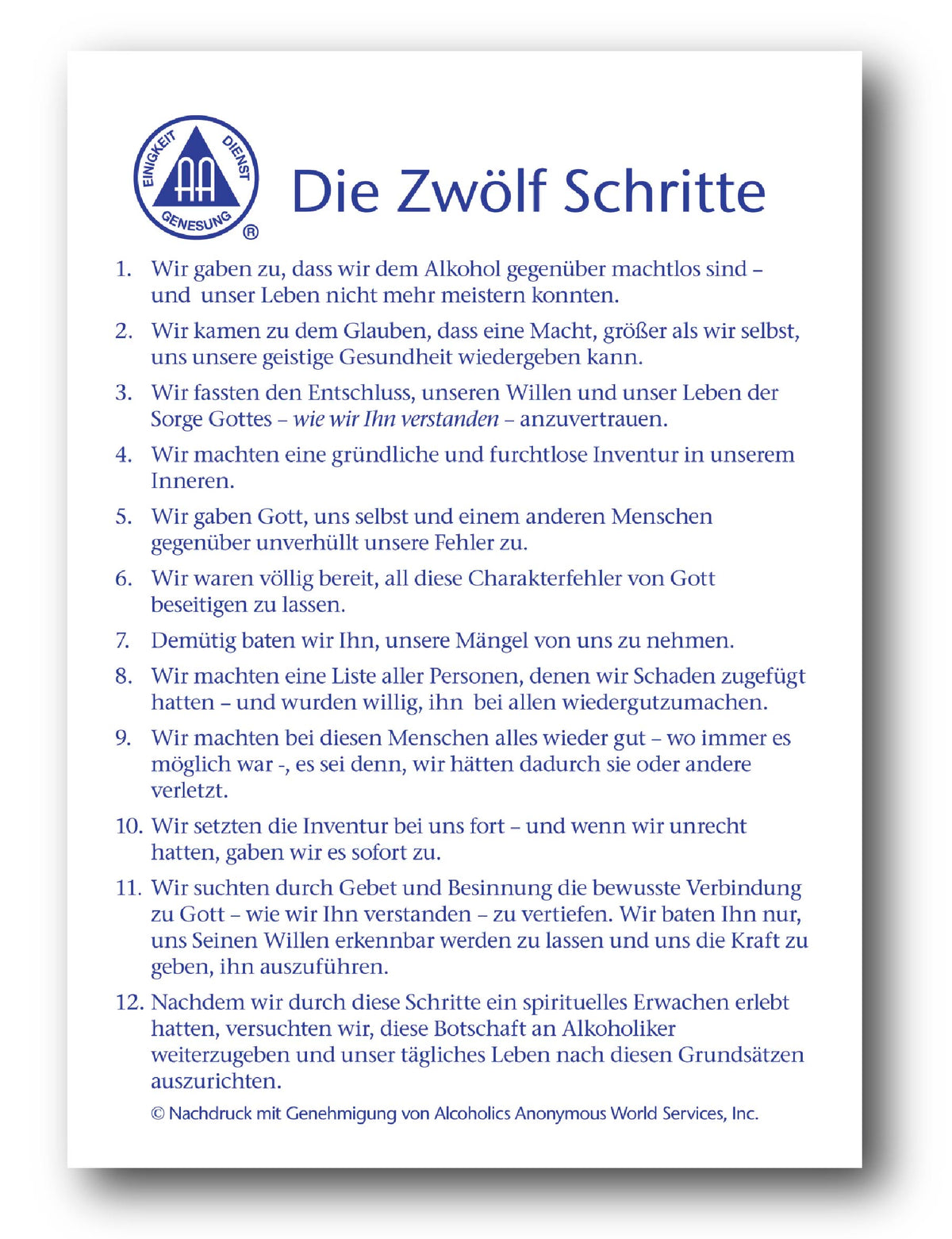 Die Zwölf Schritte, 80 x 120 cm