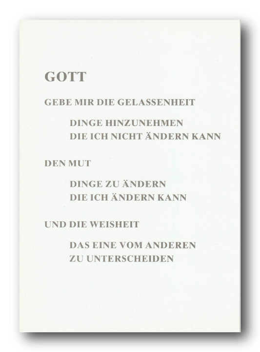 Gelassenheitsspruch A5