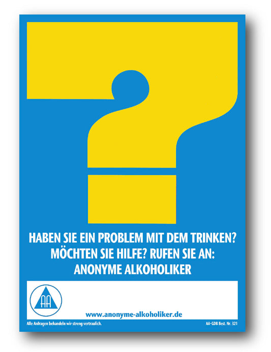 Haben Sie ein Problem mit dem Trinken? (je 10 Poster)