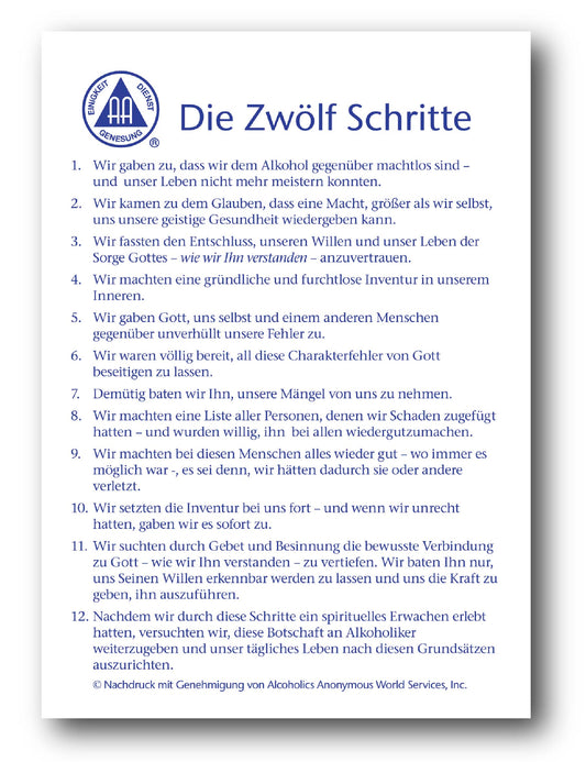 Die Zwölf Schritte, 80 x 120 cm