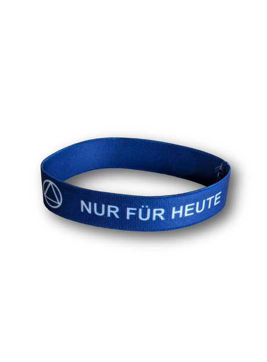 „Nur für Heute" Armband in Blau 50 Stück